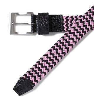 FootJoy Braided cintura unisex, nero/rosa pop