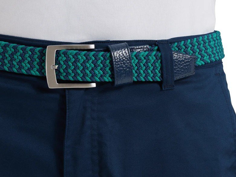 FootJoy Braided cintura unisex, navy/field green