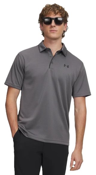 Under Armour Tech polo da uomo, grafite/nero