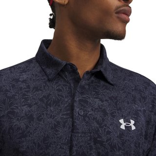 Under Armour Playoff 3.0 Printed polo uomo, midnight navy/white