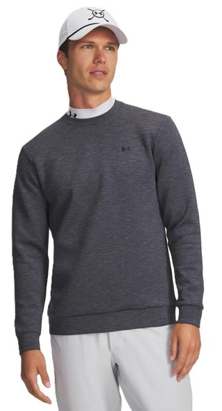 Under Armour Drive Midlayer Crew felpa da uomo, midnight navy