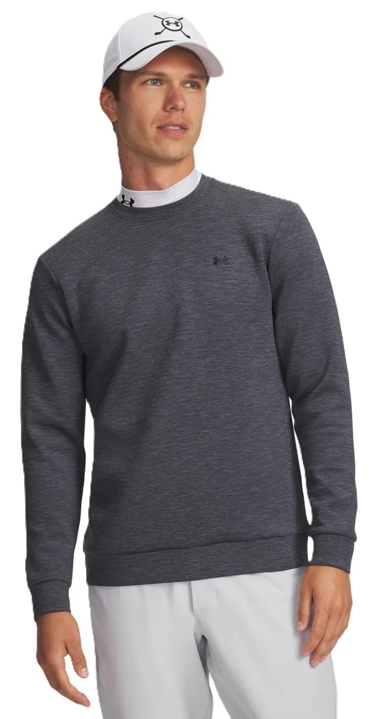 Under Armour Drive Midlayer Crew felpa da uomo, midnight navy