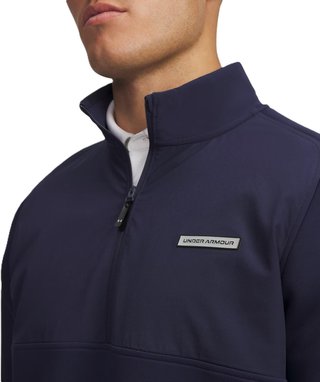 Under Armour Drive Pro Hybrid Half Zip felpa da uomo, midnight navy/black
