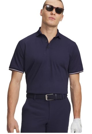 Under Armour Dry Pique polo da uomo, midnight navy/prime pink