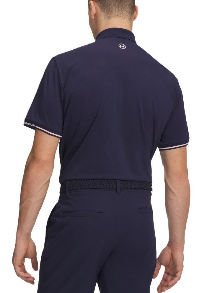 Under Armour Dry Pique polo da uomo, midnight navy/prime pink