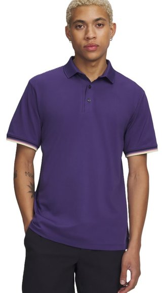 Under Armour Dry Pique polo uomo, mystical purple/black