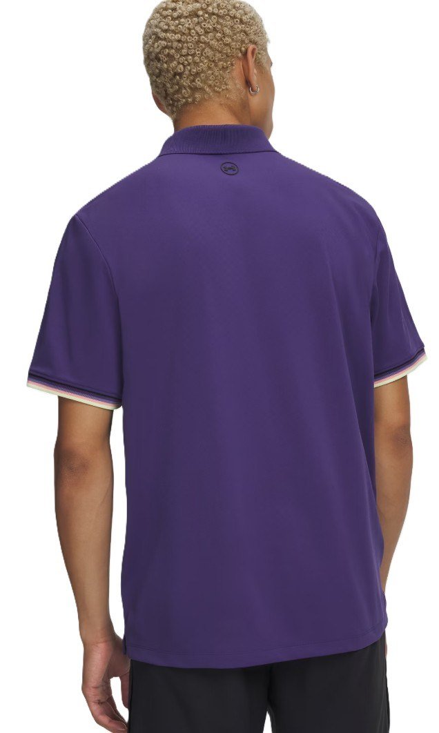 Under Armour Dry Pique polo uomo, mystical purple/black