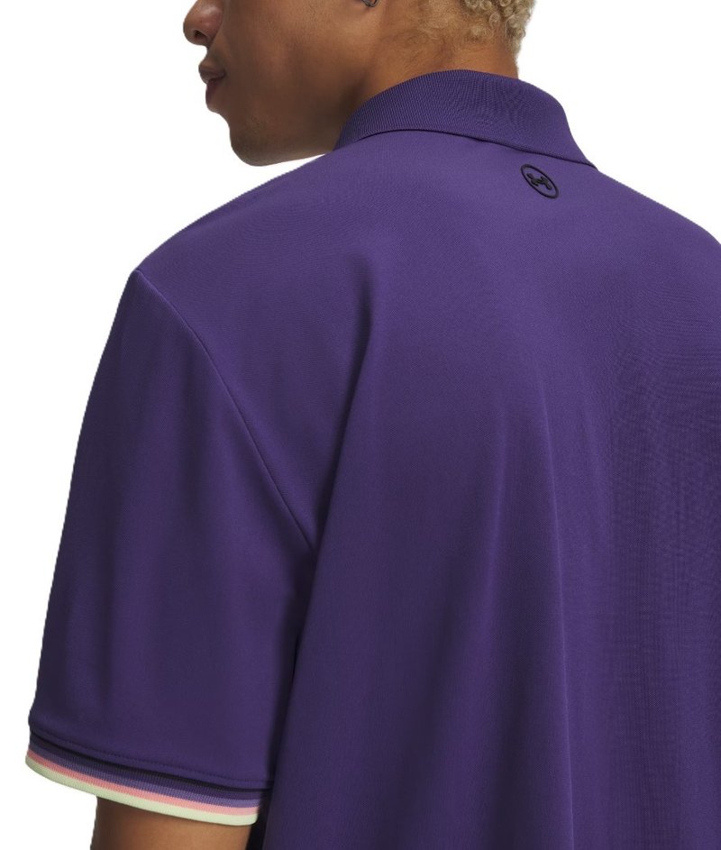 Under Armour Dry Pique polo uomo, mystical purple/black