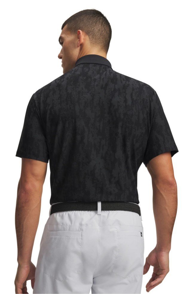 Under Armour Dry Jacquard polo uomo, nero/antracite