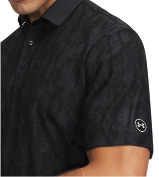 Under Armour Dry Jacquard polo uomo, nero/antracite