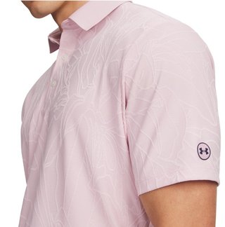 Under Armour Dry Jacquard polo uomo, prime pink/pink dusk