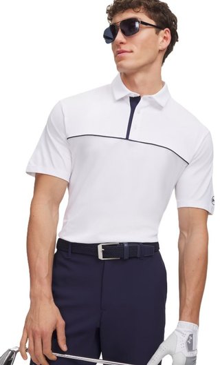 Under Armour Dry Horizon polo uomo, bianco/blu notte
