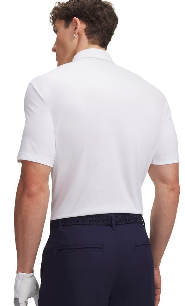Under Armour Dry Horizon polo uomo, bianco/blu notte