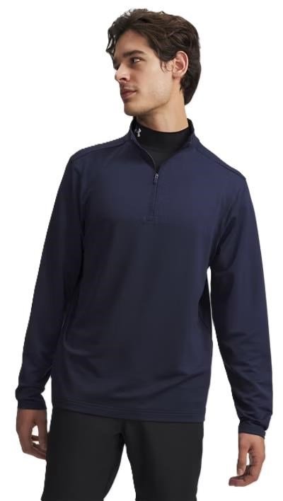 Under Armour Drive Lightweight 1/2 Zip felpa da uomo, midnight navy/midnight navy fade heather/castlerock