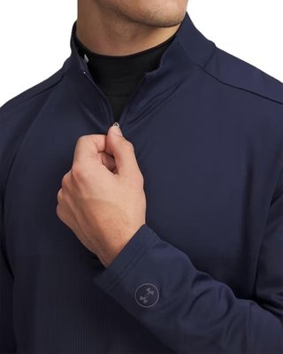 Under Armour Drive Lightweight 1/2 Zip felpa da uomo, midnight navy/midnight navy fade heather/castlerock