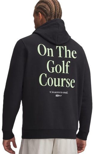 Under Armour Icon Golf Trip Hoodie felpa da uomo, nera