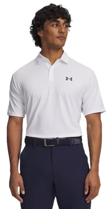 Under Armour Matchplay polo da uomo, bianco/grigio scuro