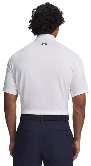 Under Armour Matchplay polo da uomo, bianco/grigio scuro