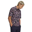 Under Armour Matchplay Printed polo da uomo, midnight navy/posh pink