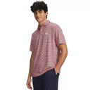 Under Armour Matchplay Printed polo da uomo, posh pink/midnight navy