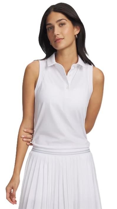 Under Armour Drive Sleeveless polo donna, bianco