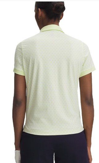Under Armour Drive Printed polo da donna, fade green/white