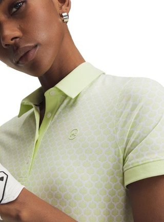 Under Armour Drive Printed polo da donna, fade green/white