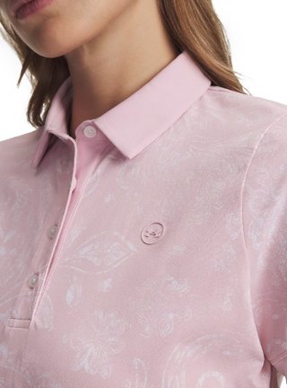 Under Armour Drive Printed polo da donna, prime pink/white