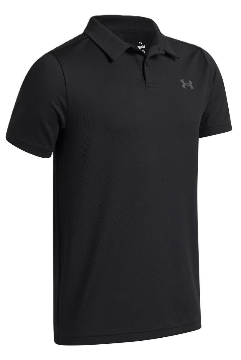 Under Armour Matchplay junior polo da bambino, nero/castlerock