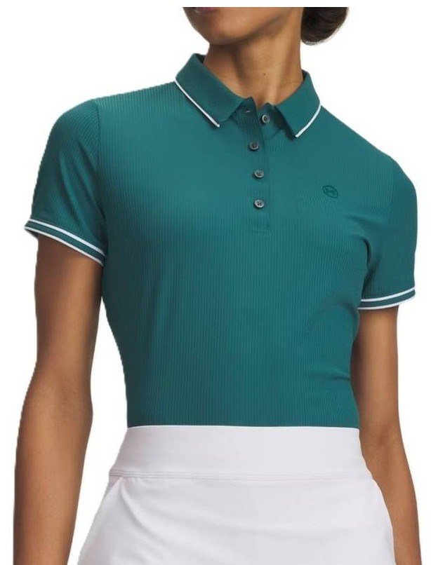 Under Armour Drive Chill polo da donna, rack green/white