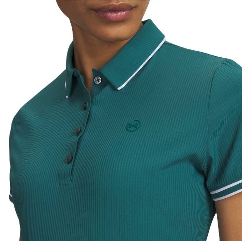 Under Armour Drive Chill polo da donna, rack green/white