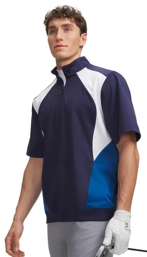Under Armour Drive Wind SS 1/2 Zip giacca antivento da uomo, navy
