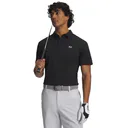 Under Armour Tee To Green Pique polo da uomo, nero/bianco