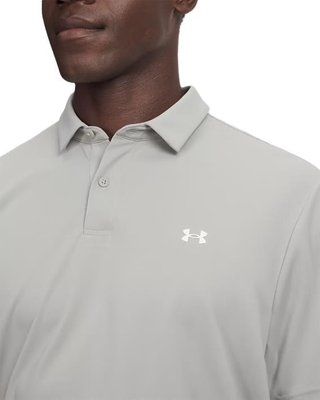 Under Armour Tee To Green Pique polo da uomo, titanium/white