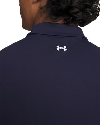 Under Armour Tee To Green Pique polo da uomo, navy/white