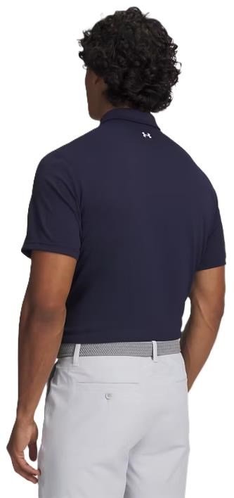 Under Armour Tee To Green Pique polo da uomo, navy/white