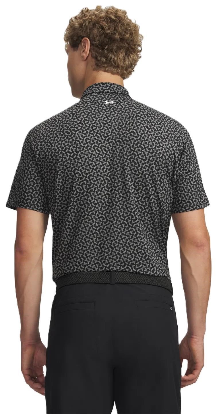 Under Armour T2G Printed polo da uomo, nero