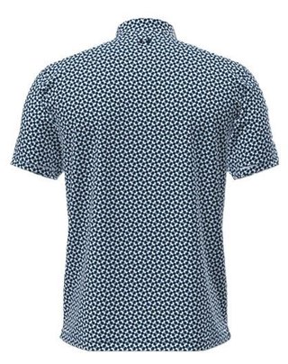 Under Armour UA T2G Printed polo da uomo, varsity blue/white/midnight navy