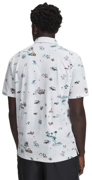 Under Armour ArmourDry Golf Trip Printed polo da uomo, bianco
