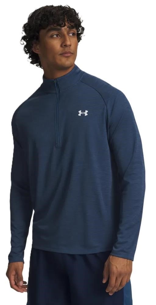 Under Armour Tech Textured 1/2 Zip polo da uomo, navy