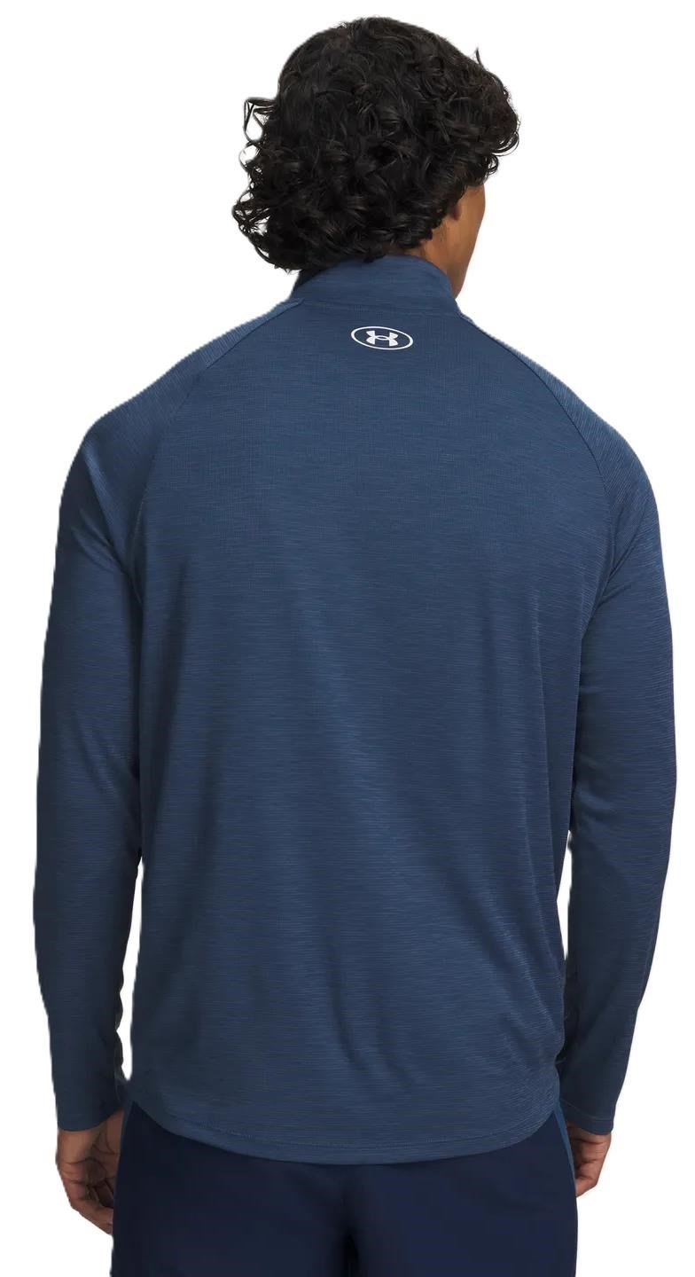 Under Armour Tech Textured 1/2 Zip polo da uomo, navy