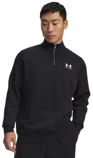 Under Armour Icon Fleece 1/4 Zip felpa da uomo, nera