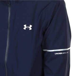 Under Armour Drive Rain giacca da uomo, midnight navy/metallic silver