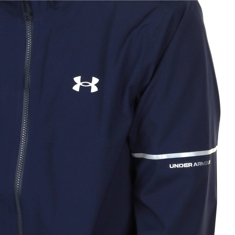 Under Armour Drive Rain giacca da uomo, midnight navy/metallic silver