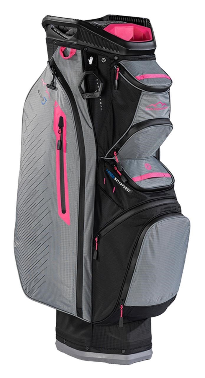Sun Mountain H2NO C130 cart bag, nero/nickel/rosa