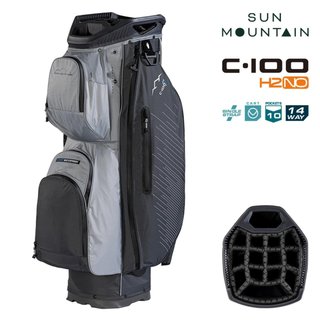 Sun Mountain H2NO C100 Waterproof cart bag, steel/cadet