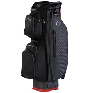 Sun Mountain H2NO C100 cart bag impermeabile, steel/black/red