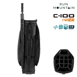 Sun Mountain H2NO C100 Waterproof cart bag, nero