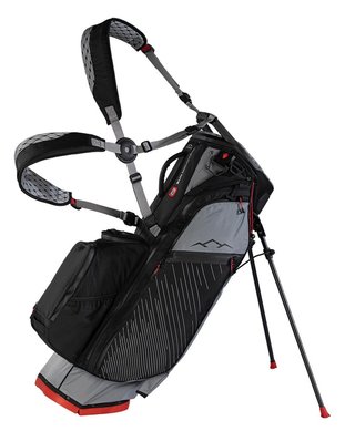 Sun Mountain H2NO E-4.5 14 Way VLO stand bag impermeabile, nickel/black/red