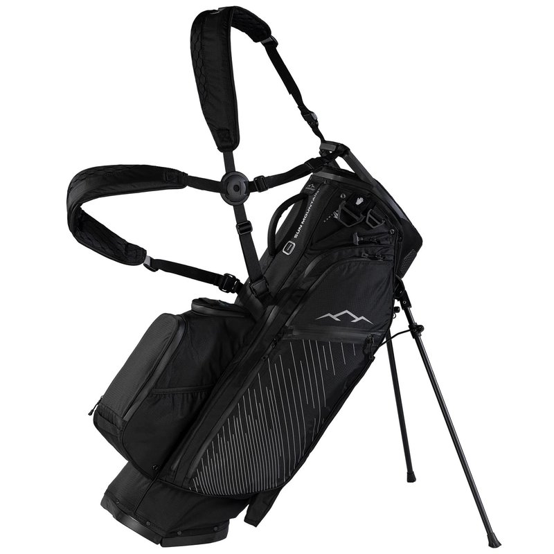 Sun Mountain H2NO E-4.5 14 WAY VLO stand bag impermeabile, nero/acciaio